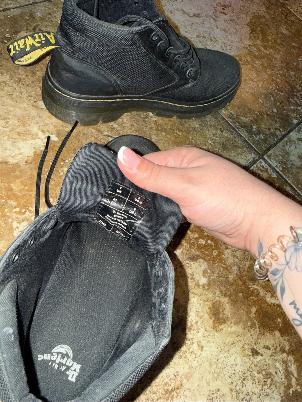 Men's Black Canvas Lace-Up Dr. Martens